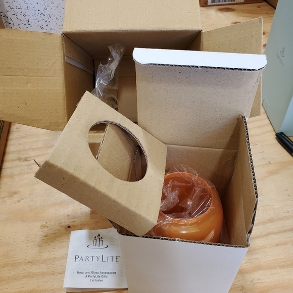 NIB Partylite Tangerine Tealight lantern P7936 (2 available) - Picture 6 of 7